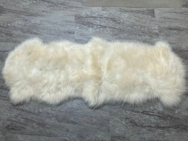 Schapenvacht 100% Echt & Natuurlijk - Crème Middel Lang Haar - 190 cm - XXXXL