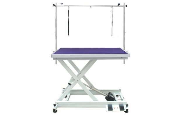 Trimtafel Elektrisch Silicone - Paars - SZW - 110x60 cm - Met Wielsysteem