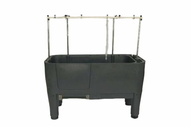 Hondenbad PL Grijs - Op Poten - Met Ingebouwde Opstap