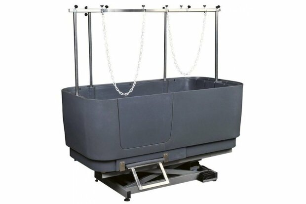 Hondenbad PL Grijs - Elektrisch - Met Ingebouwde Opstap