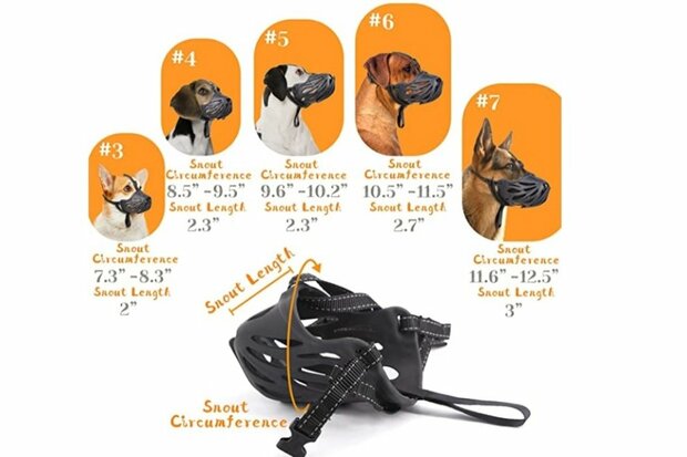 Muilkorf Siliconen Snuitje - Zwart TPE MT3