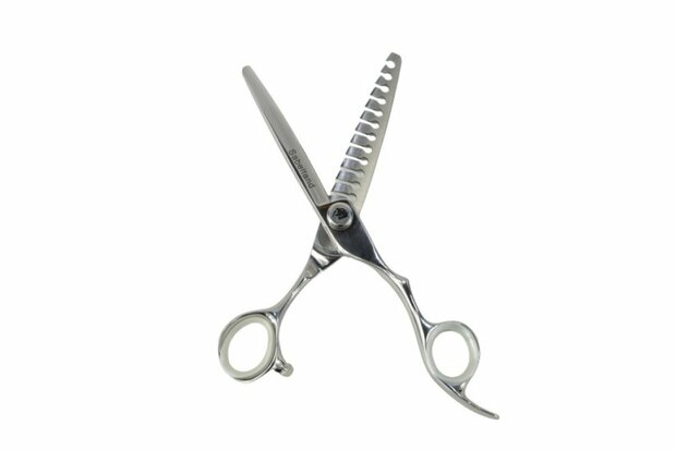 Sabeltand Enkele Effileerschaar 15,5 cm - EEF6 VG10 - 12 Tands - Hondenschaar Trimschaar