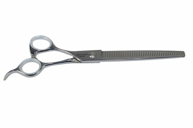 Sabeltand Enkele Effileerschaar 18 cm - EEFL7 VG10 - Linkshandig - 46 tands - Hondenschaar Trimschaar