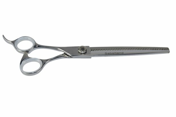Sabeltand Enkele Effileerschaar 18 cm - EEFL7 VG10 - Linkshandig - 46 tands - Hondenschaar Trimschaar