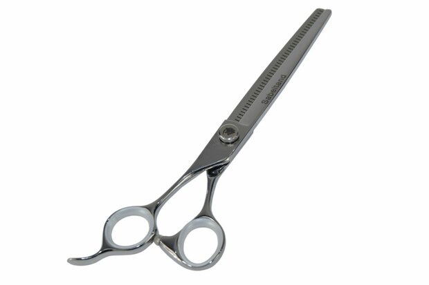 Sabeltand Enkele Effileerschaar 18 cm - EEFL7 VG10 - Linkshandig - 46 tands - Hondenschaar Trimschaar