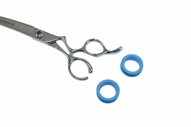 Sabeltand Recht 18 cm - OR75 VG10 - Hondenschaar Trimschaar