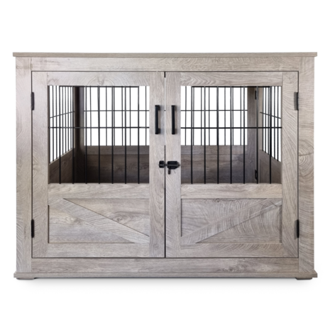 Houten Hondenbench Rustic - Luxueus - Large - 98 x 71 x 79 cm - Schade