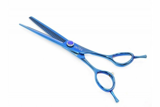 Tritra BL34E 440C - Enkele Effileerschaar 16,5 cm - 34 Tands - Hondenschaar Trimschaar