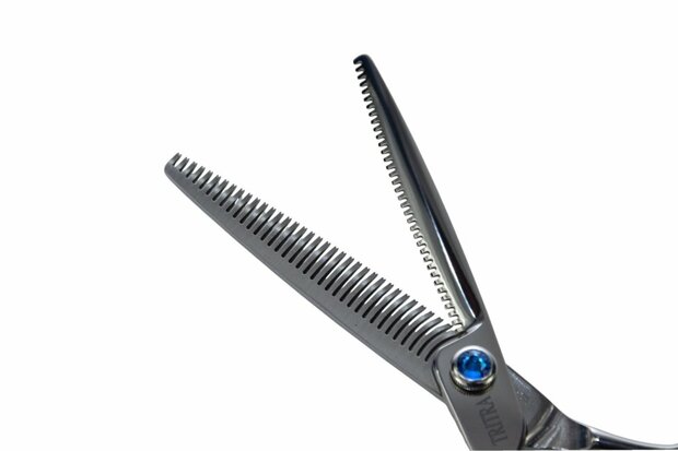 Tritra 22490L - 440C - 3/4 Effileerschaar 16,5 cm - Linkshandig - Hondenschaar Trimschaar