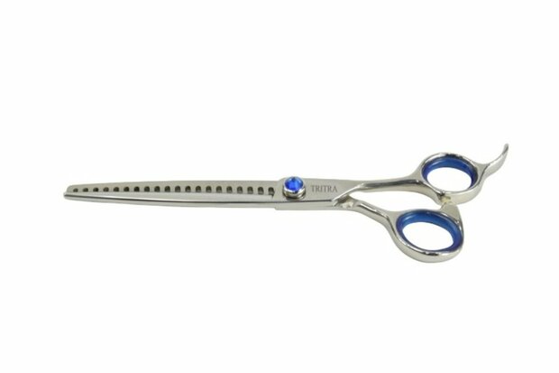 Tritra 22192 - 440C - Enkele Effileerschaar 16,5 cm - 20 Tands - Hondenschaar Trimschaar