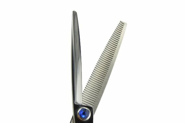 Tritra 22193 - 440C - Enkele Effileerschaar 16,5 cm - 46 Tands - Hondenschaar Trimschaar