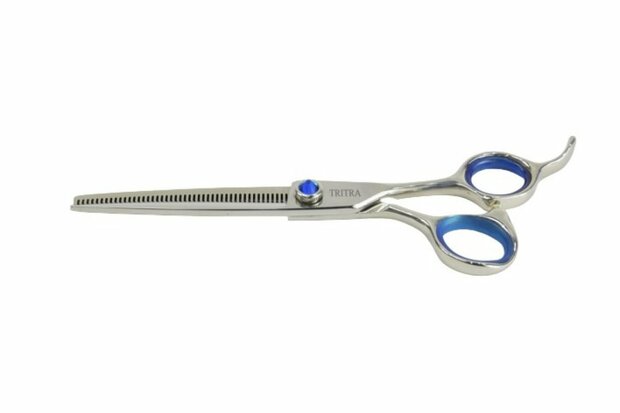 Tritra 22193 - 440C - Enkele Effileerschaar 16,5 cm - 46 Tands - Hondenschaar Trimschaar