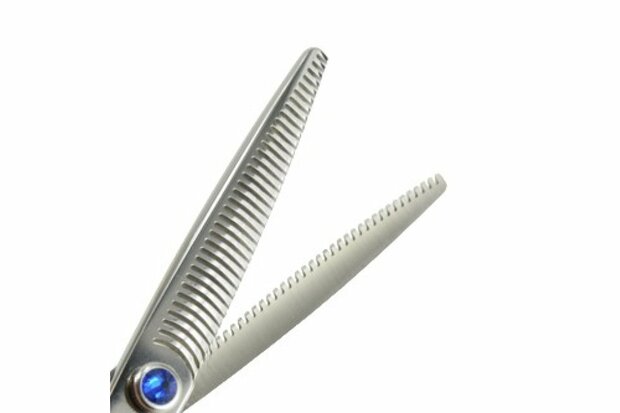 Tritra 22490 - 440C - 3/4 Dubbele Effileerschaar 16,5 cm - Hondenschaar Trimschaar