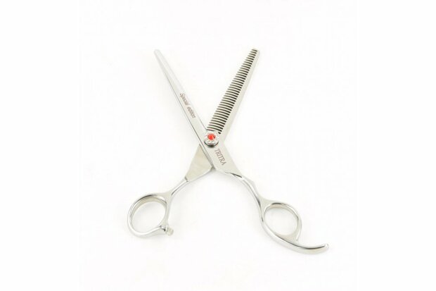 Tritra Special Edition E - 440C - Enkele Effileerschaar 17 cm - 38 tands - Hondenschaar Trimschaar