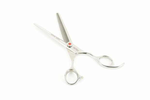 Tritra Special Edition E - 440C - Enkele Effileerschaar 17 cm - 38 tands - Hondenschaar Trimschaar