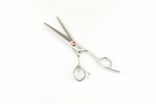 Tritra Special Edition DE - 440C - Dubbele Effileerschaar 17 cm - 38 tands - Hondenschaar Trimschaar