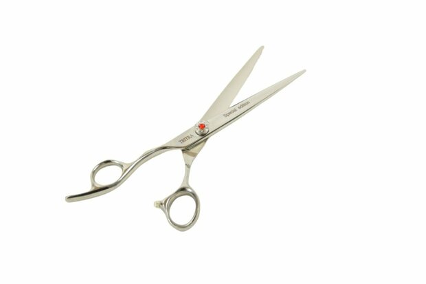 Tritra Special Edition R Linkshandig  - 440C - Rechte schaar 17,5 cm - Hondenschaar Trimschaar