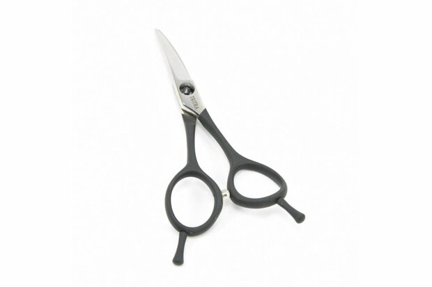Tritra VT/oog G-punt - Gebogen schaartje 11,5 cm - Soft Grip Zwart - Hondenschaar Trimschaar