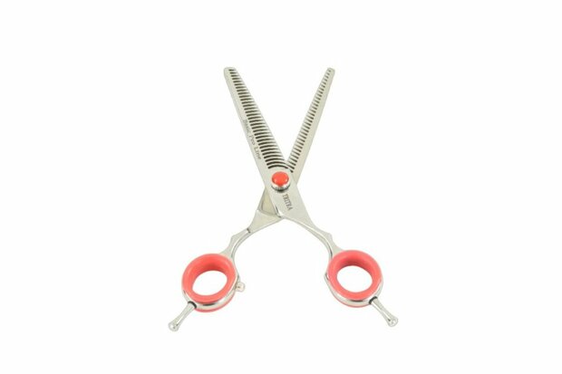 Tritra Basic Pro Line 029 - Dubbele Effileerschaar 16 cm - Hondenschaar Trimschaar