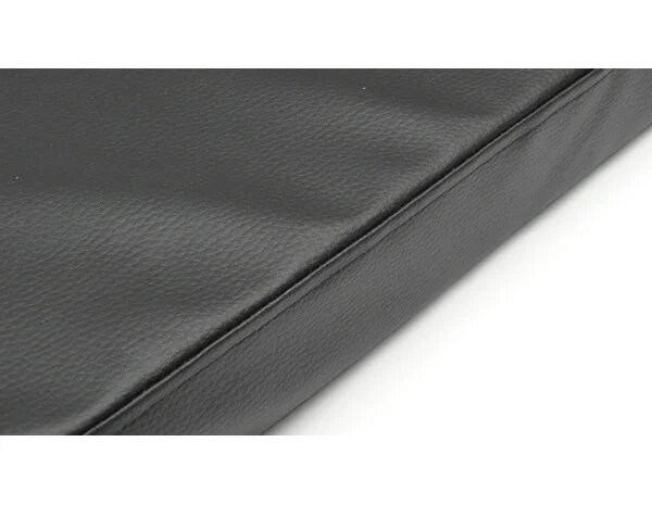 Benchkussen Leatherlook Zwart - Extra Hoog - Diverse Maten