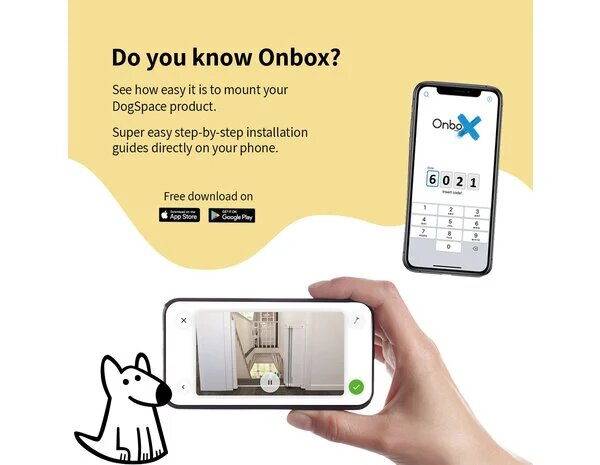 Hondenhek Deurhek - Traphek Uitschuifbaar - Wit - 55-92 cm