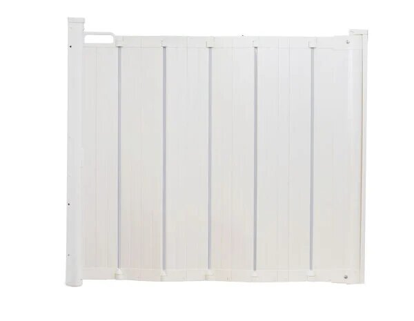 Hondenhek Deurhek - Traphek Uitschuifbaar - Wit - 55-92 cm