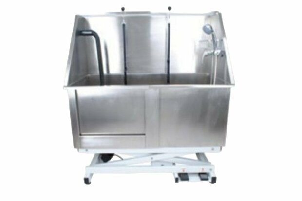 Hondenbad RVS-WTG Elektrisch met Schuifdeur