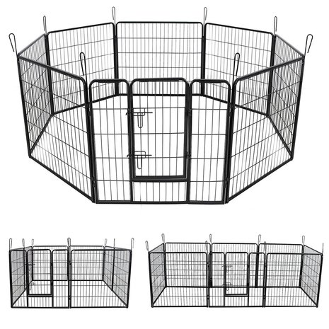 Konijnenren Professioneel Zwart XL 640/100H