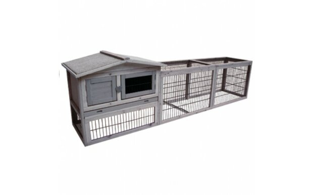 Konijnenhok met Ren Sunshine Jumbo Cottage (Grey)