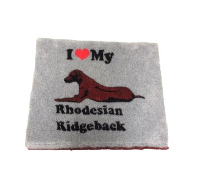 Vetbed I Love My Rhodesian Ridgeback - Gummi Anti Rütsch - Verschiedene Größen