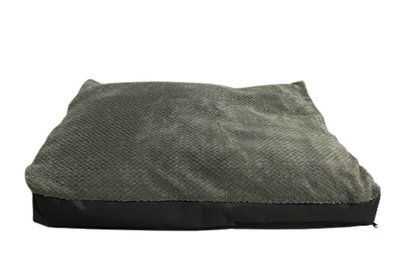 Hondenkussen Fleece Jacquard Grijs - Zachte vulling - 100 x 70 x 10 cm