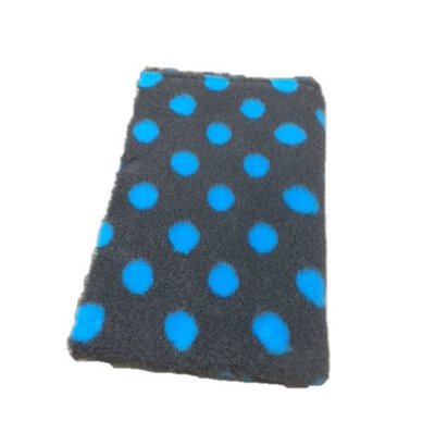 Vetbed Antraciet Nopjes Turquoise - Anti-Slip - Rol van 10 meter