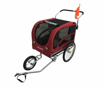 Hondenfietskar Starline Original Jogger XLarge - Rood - Opvouwbaar