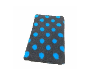Vetbed Antraciet Nopjes Turquoise - Anti-Slip - 5 Stuks 150x100 cm