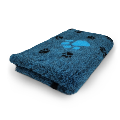 Vetbed Blauw 3 Kleur Grote Turquoise Voetprint - Anti-Slip - 10 Stuks 150x100 cm