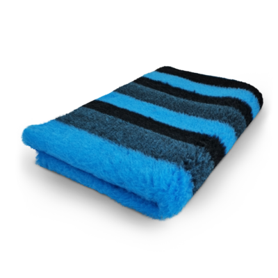 Vetbed Stripes Blauw Zwart - Anti-Slip - Rol van 10 meter