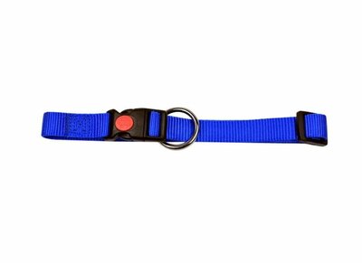 Hondenhalsband Met Wienerlock Kliksluiting - Nylon - Blauw - Diverse Maten