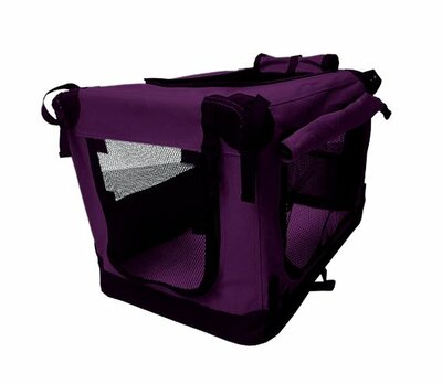 Nylon Reisbench Paars Premium L (81 cm) - Softbench - Opvouwbaar