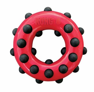 KONG Dotz Circle - Bijtring - Duurzaam Rubber - Diverse maten