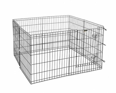 Puppyren Zwart Uitvouwbaar L (560x76 cm)