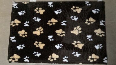 Benchkussen Teddybont Bruin + Voetprint - 120 x 75 cm
