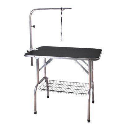 Groomstyle Trimtafel RVS + Anti-Slip Blad + Enkele Trimarm 82x50x80cm