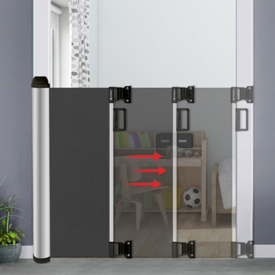 Deurhek / Traphek (Aluminium) - Uitschuifbaar - 90 cm Hoog