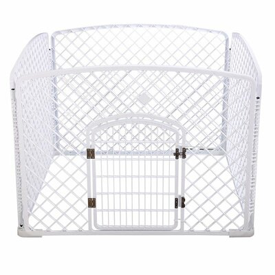 Puppyren playpen | Kunststof | Wit L100/75H