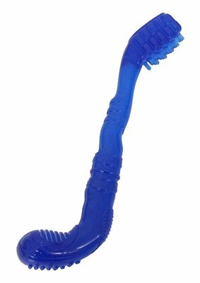Dog Chew Brush - TPR Rubber - Blauw (28 cm)