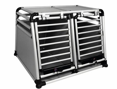 Aluminium Travelbox Superior - Dubbel - Met Gasveer en Slot - Large - Autobench Autobox