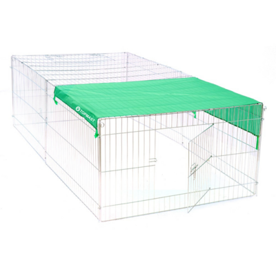 Kaninchen Freilaufgehege XL Verzinkt Ohne Decknetz (144x112x60cm)
