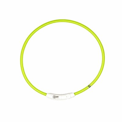 LED Halsband Visio Light met USB - Groen  - Large - 35-65 CM