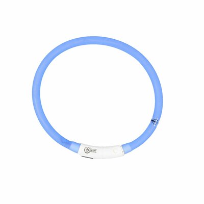 LED Halsband Visio Light met USB - Blauw  - Large - 35-65 CM
