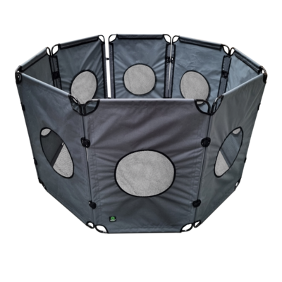 OutPaws Adventure - Opvouwbare Puppyren - Antraciet - 490 x 91.5 cm